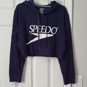 Speedo Women's Dark Blue Cropped Hoodie Size S/P/CH
